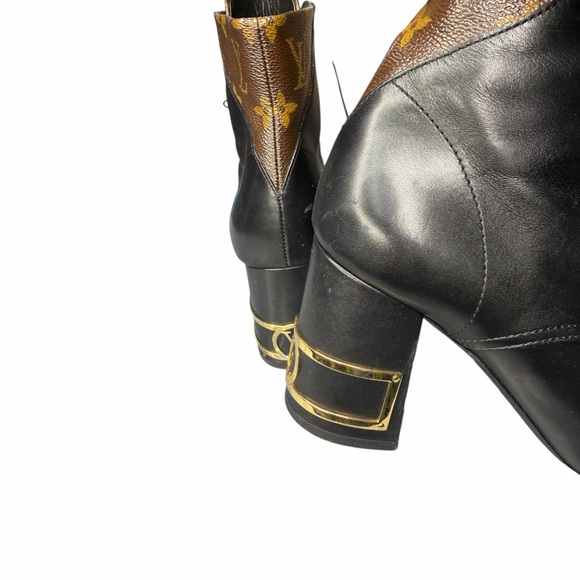 Louis Vuitton Black and Brown Lace-Up Boots MAO250 size 39 - Picture 15 of 15